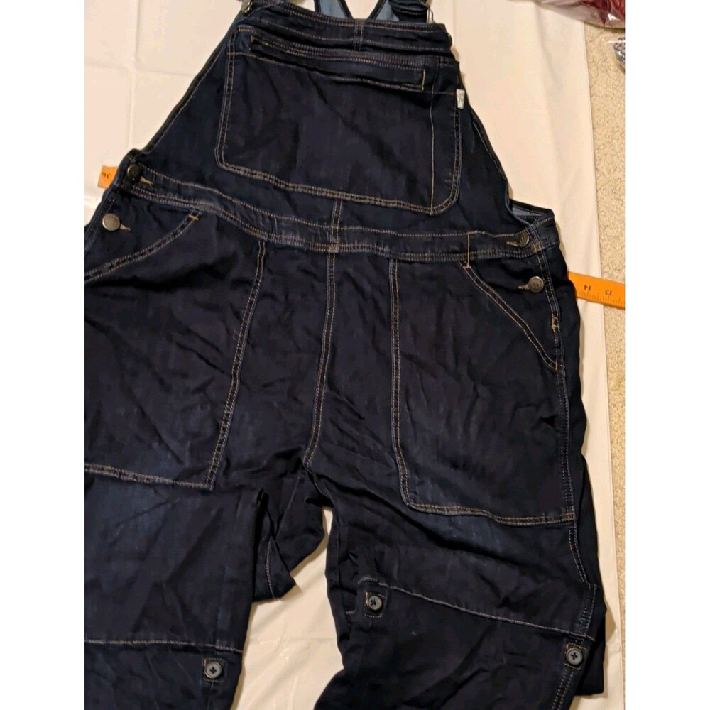 Martha Stewart Denim Garden Convertible Overalls Dark Wash Size XL